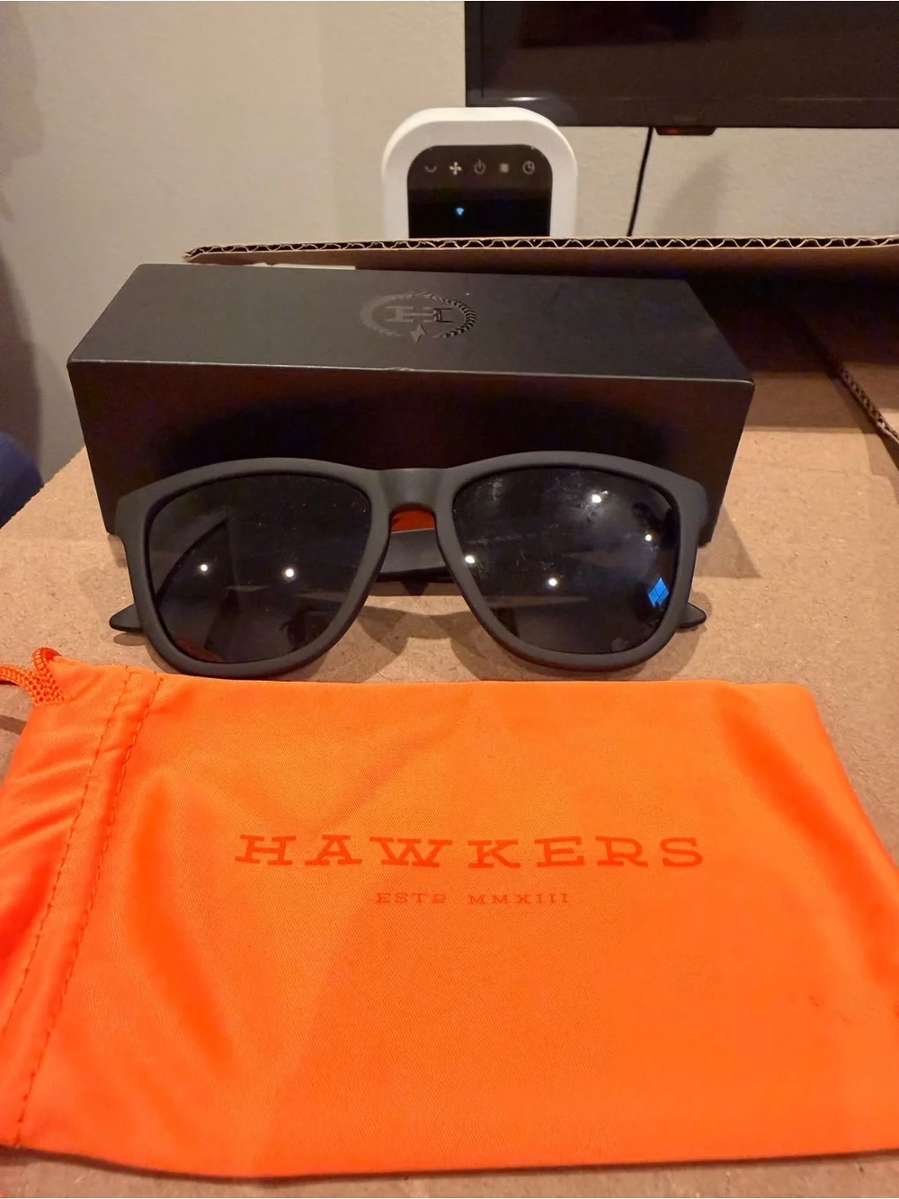 Men's Matte Black Sunglasses with Polarized Lenses